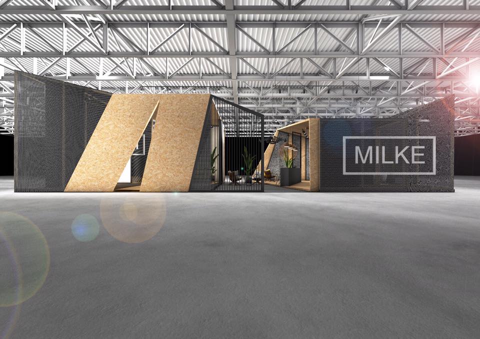 Wizualizacja stoisko MILKE na targach Warsaw Home 2017